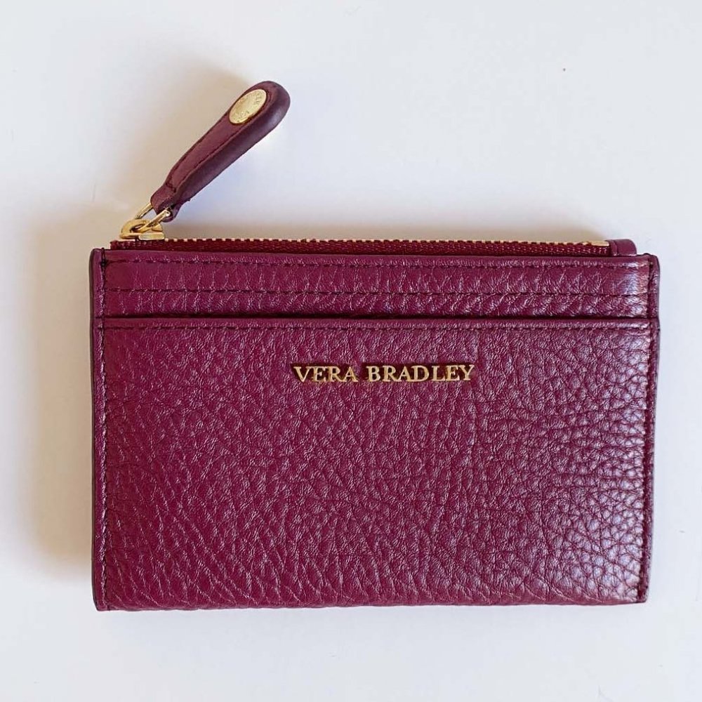 Vera Bradley Leather Sycamore Slim Coin Purse